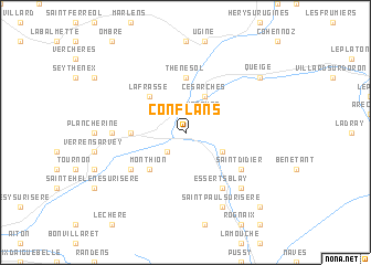 map of Conflans