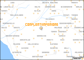 map of Conflenti Inferiore