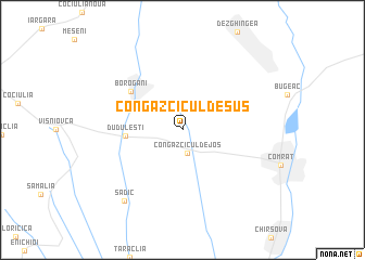 map of Congazcicul de Sus