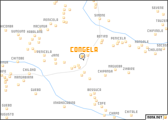 map of Congela