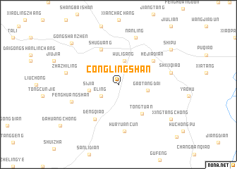 map of Conglingshan