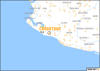 map of Congo Town