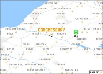 map of Congresbury