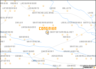 map of Congrier