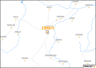 map of Congyi