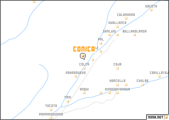 map of Coñica
