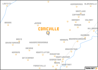 map of Conicville