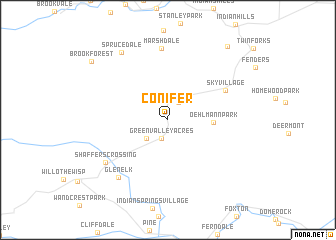 map of Conifer