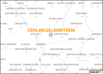 map of Conilhac-de-la-Montagne