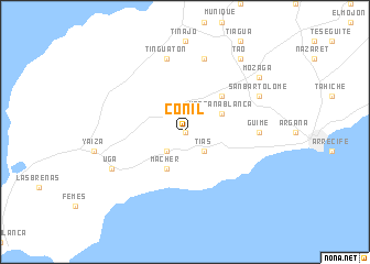 map of Conil