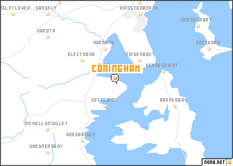 map of Coningham