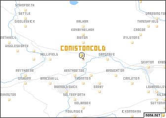 map of Coniston Cold