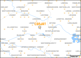 map of Conjat