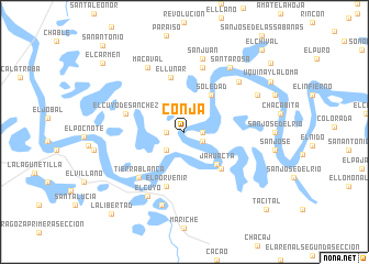 map of Conja