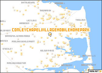 map of Conley Chapel Village Mobile Home Park