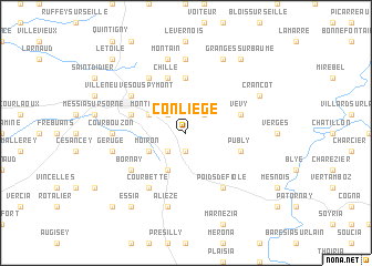 map of Conliège