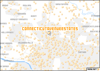 map of Connecticut Avenue Estates