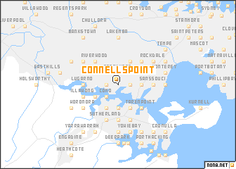 map of Connells Point