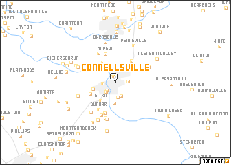 map of Connellsville