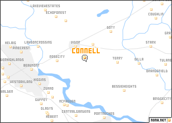 map of Connell