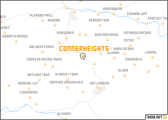 map of Conner Heights