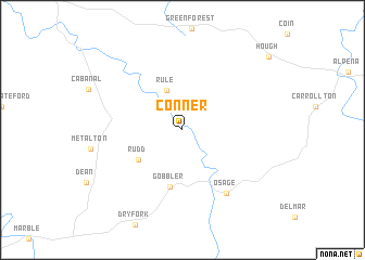 map of Conner