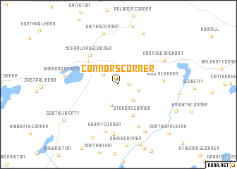 map of Connors Corner