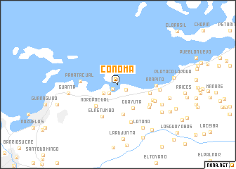 map of Conoma