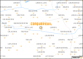 map of Conquereuil