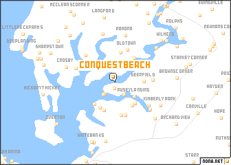 map of Conquest Beach