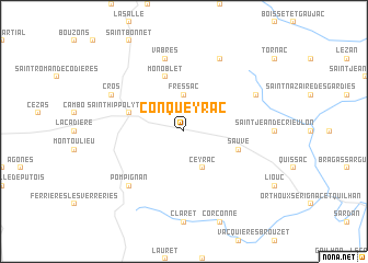 map of Conqueyrac