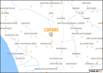 map of Consac