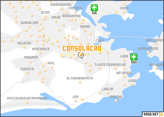 map of Consolação