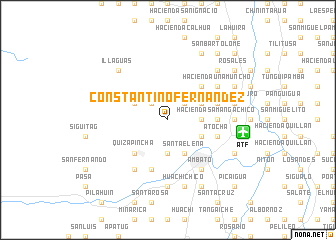 map of Constantino Fernández