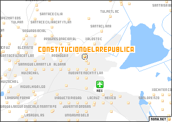 map of Constitución de la República