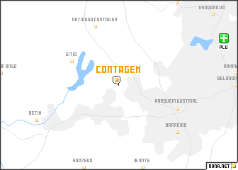 map of Contagem