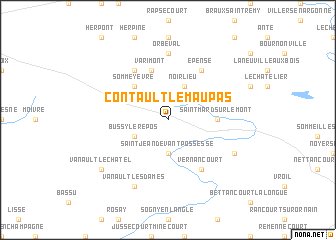 map of Contault-le-Maupas