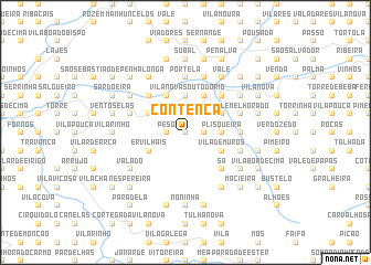 map of Contença