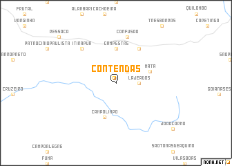 map of Contendas