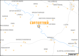 map of Contentnea