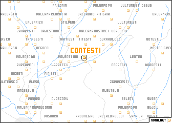 map of Conţeşti