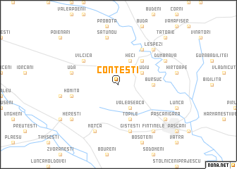 map of Conţeşti