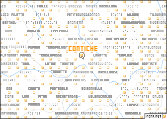map of Contiche