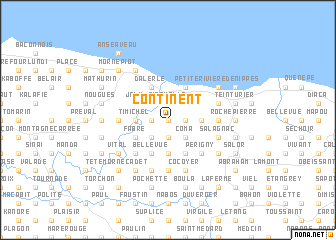 map of Continent