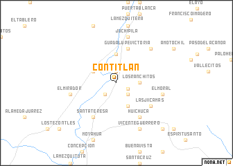 map of Contitlán