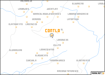 map of Contla