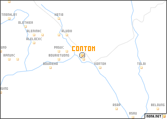 map of Con Tom