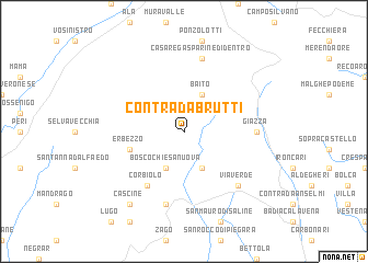 map of Contrada Brutti