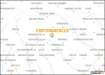 map of Contrada Cocco