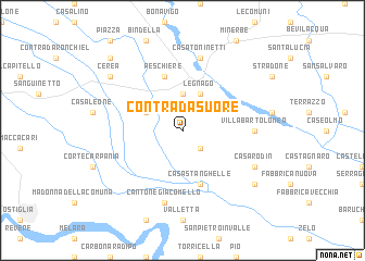 map of Contrada Suore